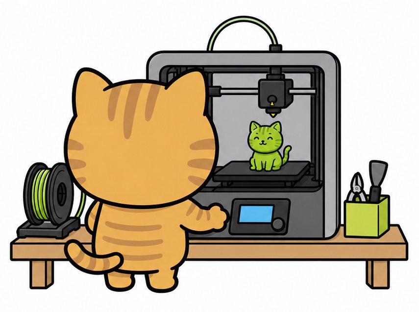 3Dプリンターで一層ずつ造形しているようす