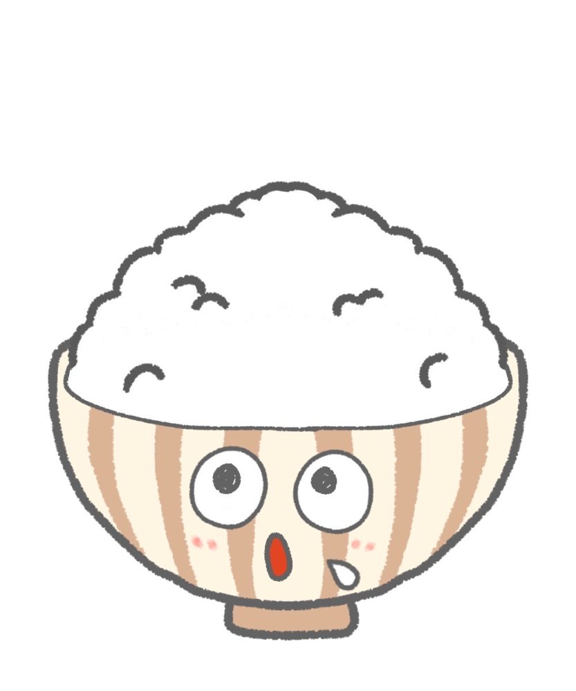 ごはん茶碗のキャラクターデザイン