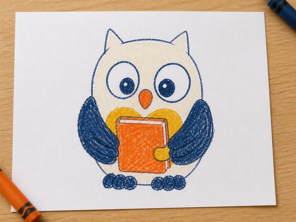 フクロウ:元の絵